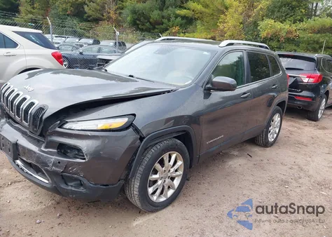 2015 Jeep Cherokee Limited z USA, uszkodzony, nr VIN 1C4PJMDB1FW564681